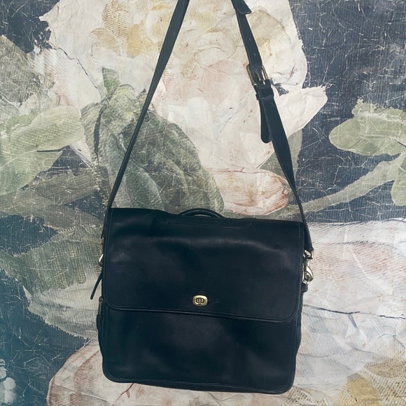 Coach Leather Laptop Bag Tote - Picture 1 of 8